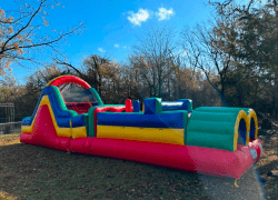 99OBS2 1740690429 40-Foot Multi-Colored Inflatable Obstacle Course