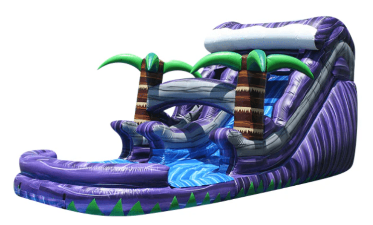 15-Foot Purple Splash Tropical Waterslide  (NEW 2025)